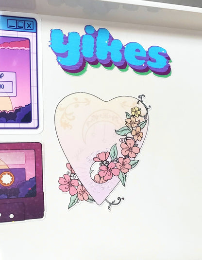 Floral Planchette Sticker