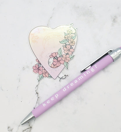 Floral Planchette Sticker
