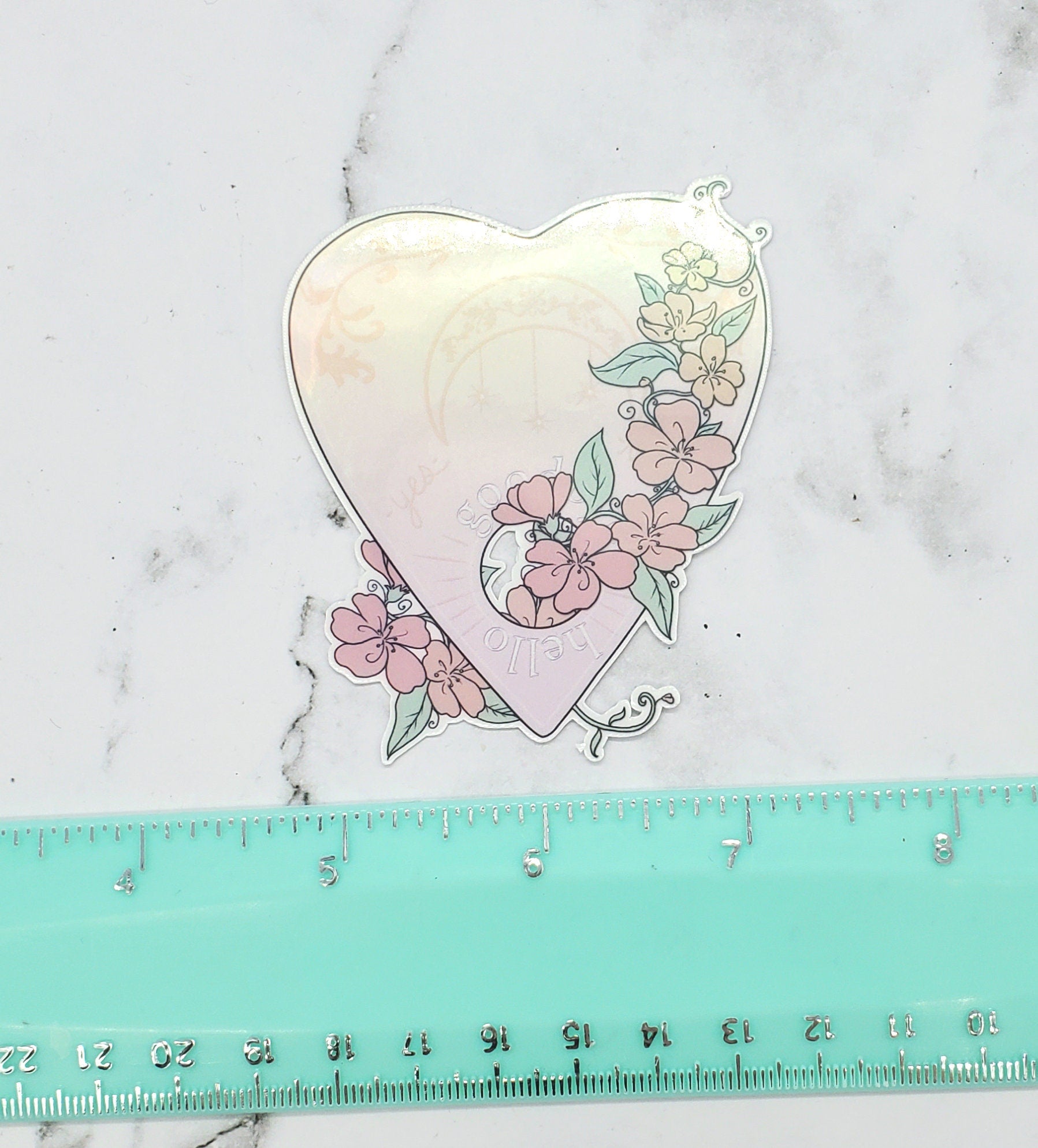 Floral Planchette Sticker