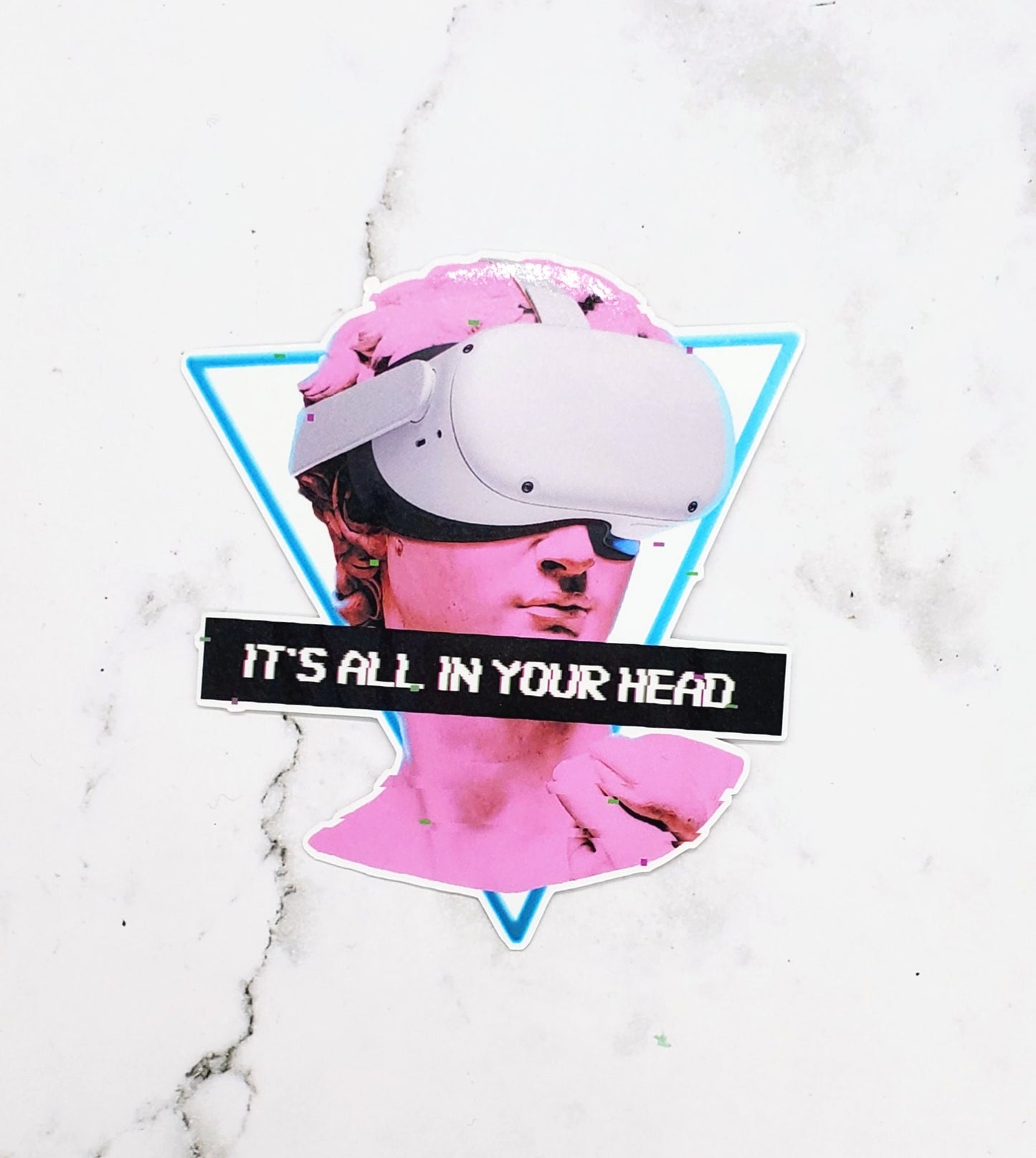 VR David Vaporwave Sticker