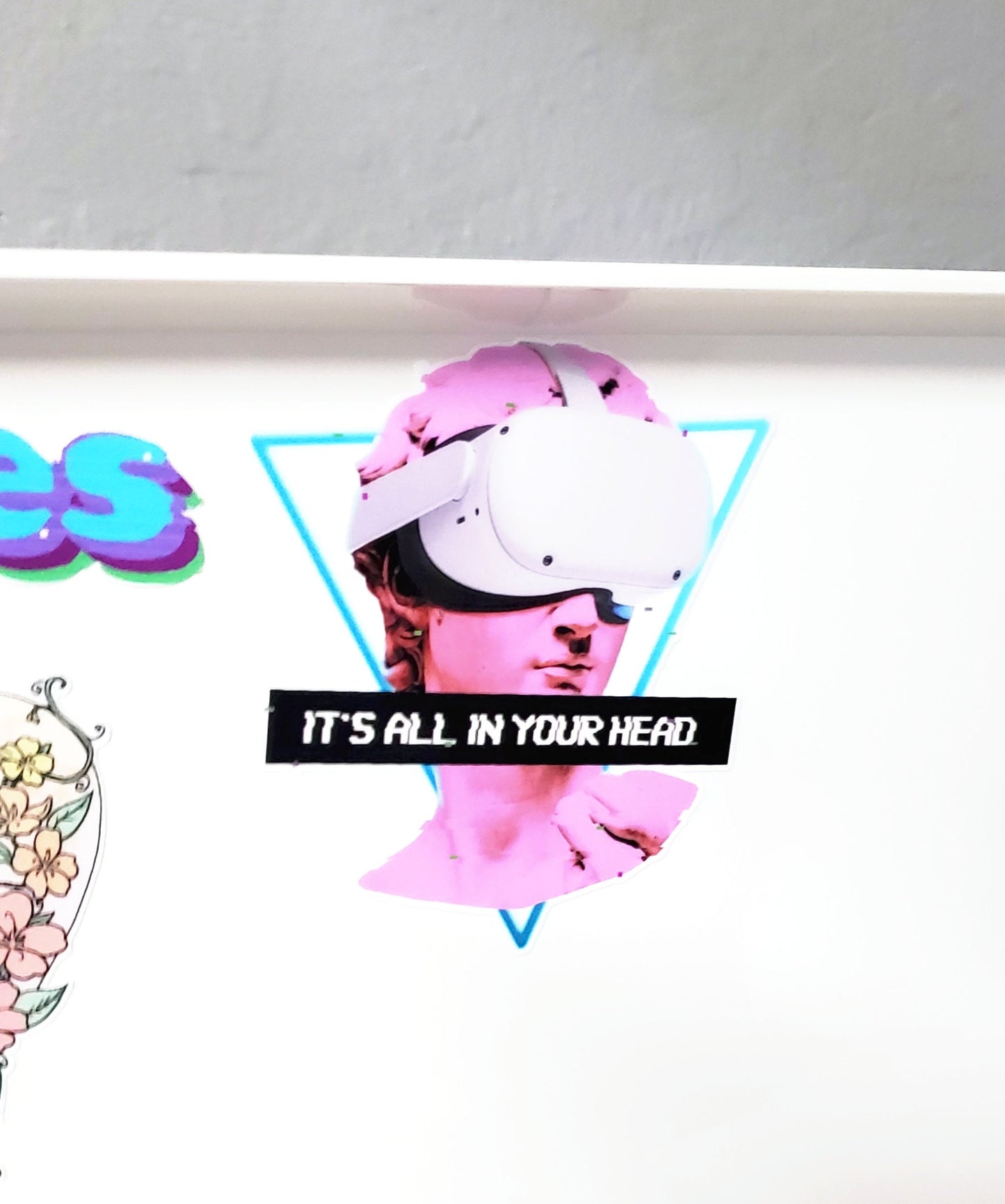 VR David Vaporwave Sticker