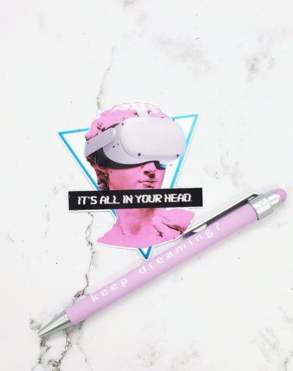 VR David Vaporwave Sticker