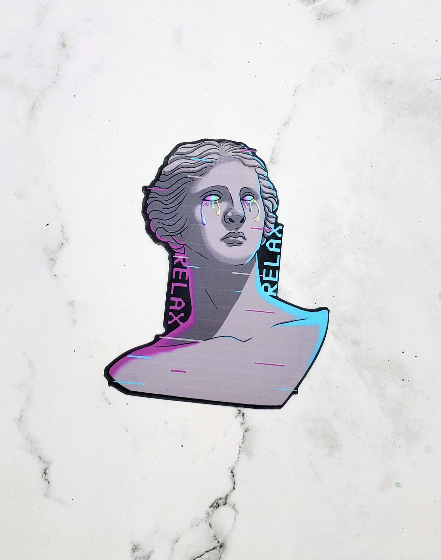 Venus De Milo Vaporwave Sticker