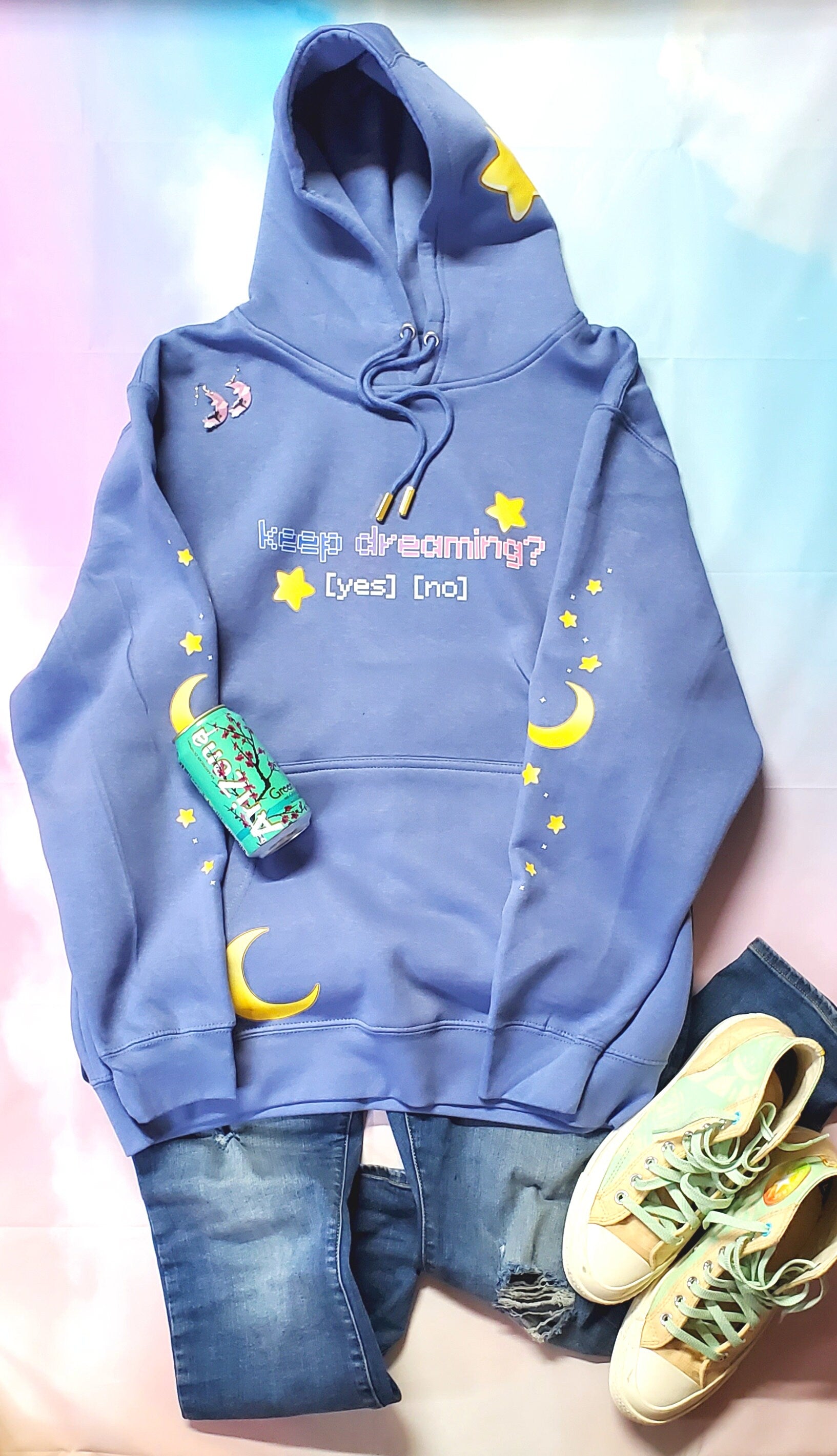 Keep Dreaming Pullover Hoodie Vista Blue