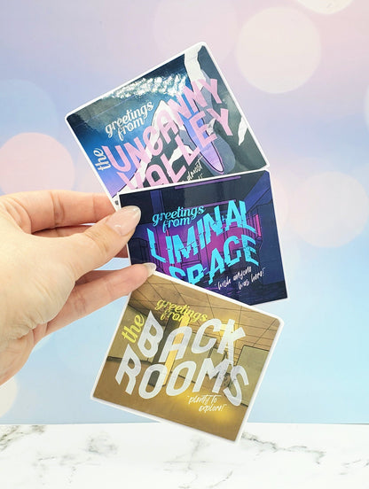 Liminal Travel Stickers 3pk