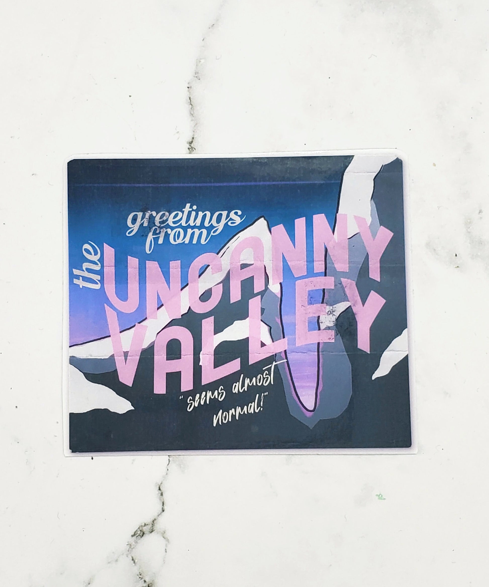 The Uncanny Valley Sticker