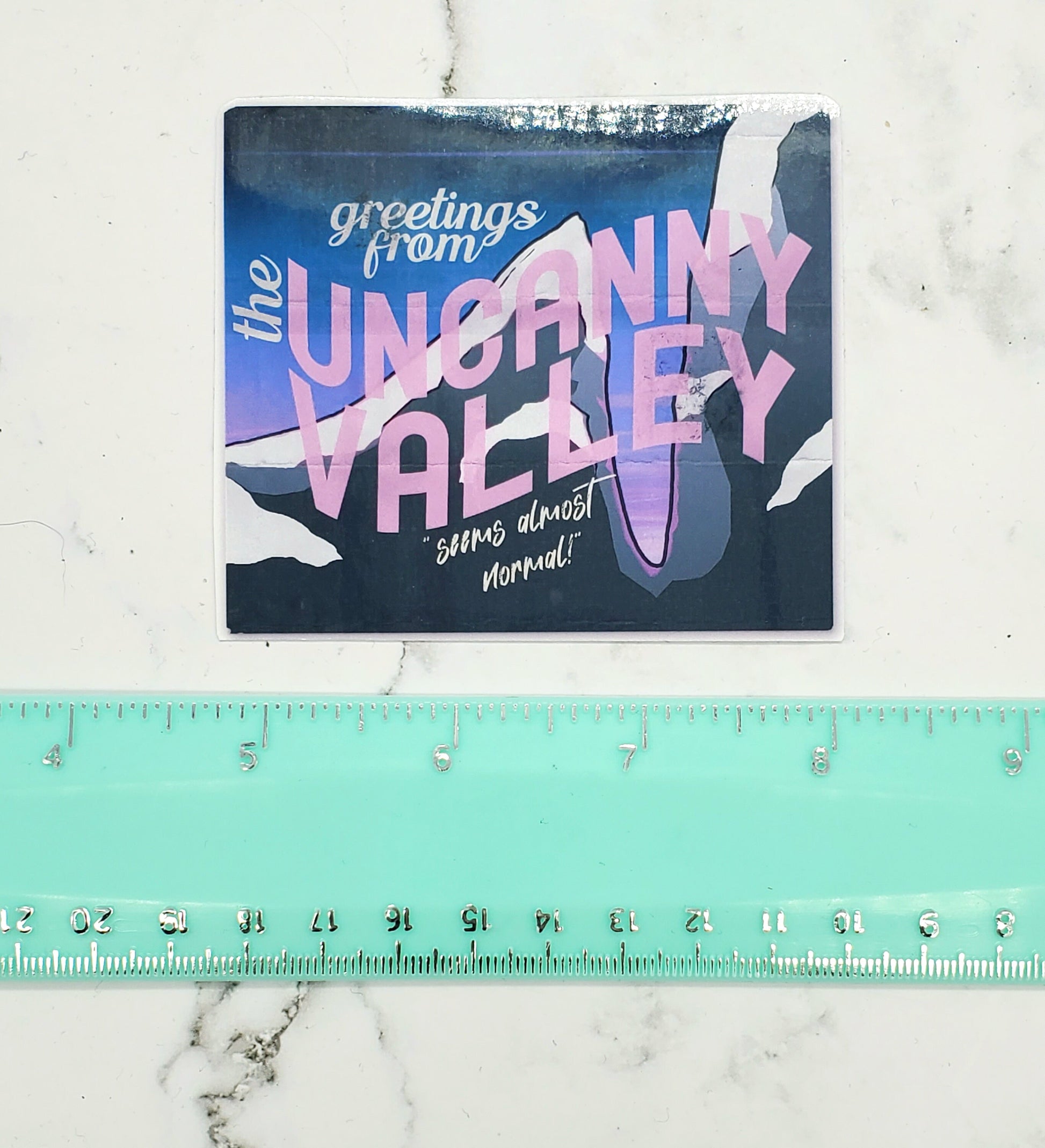 The Uncanny Valley Sticker