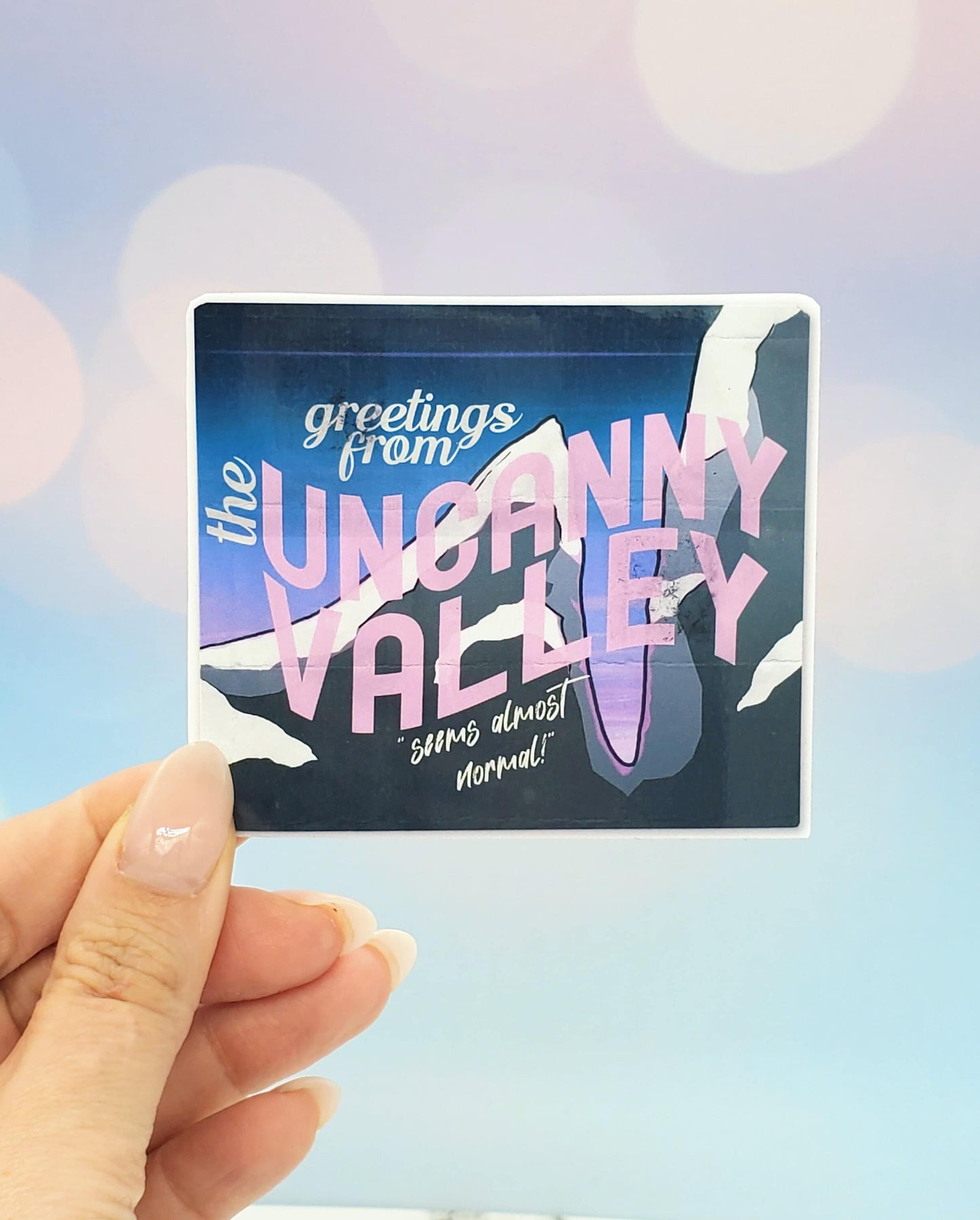 The Uncanny Valley Sticker
