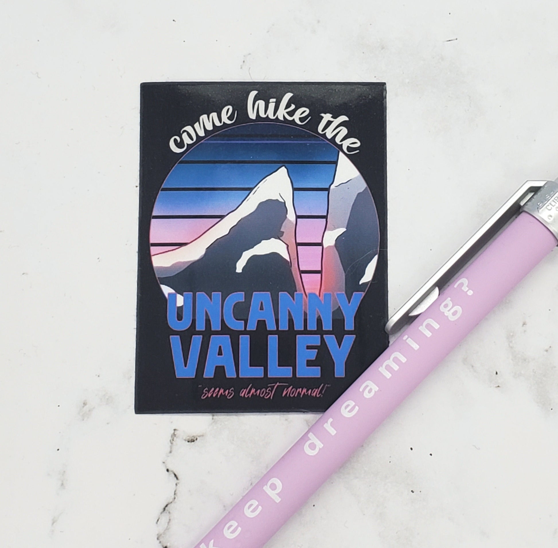 The Uncanny Valley Tourism Sticker