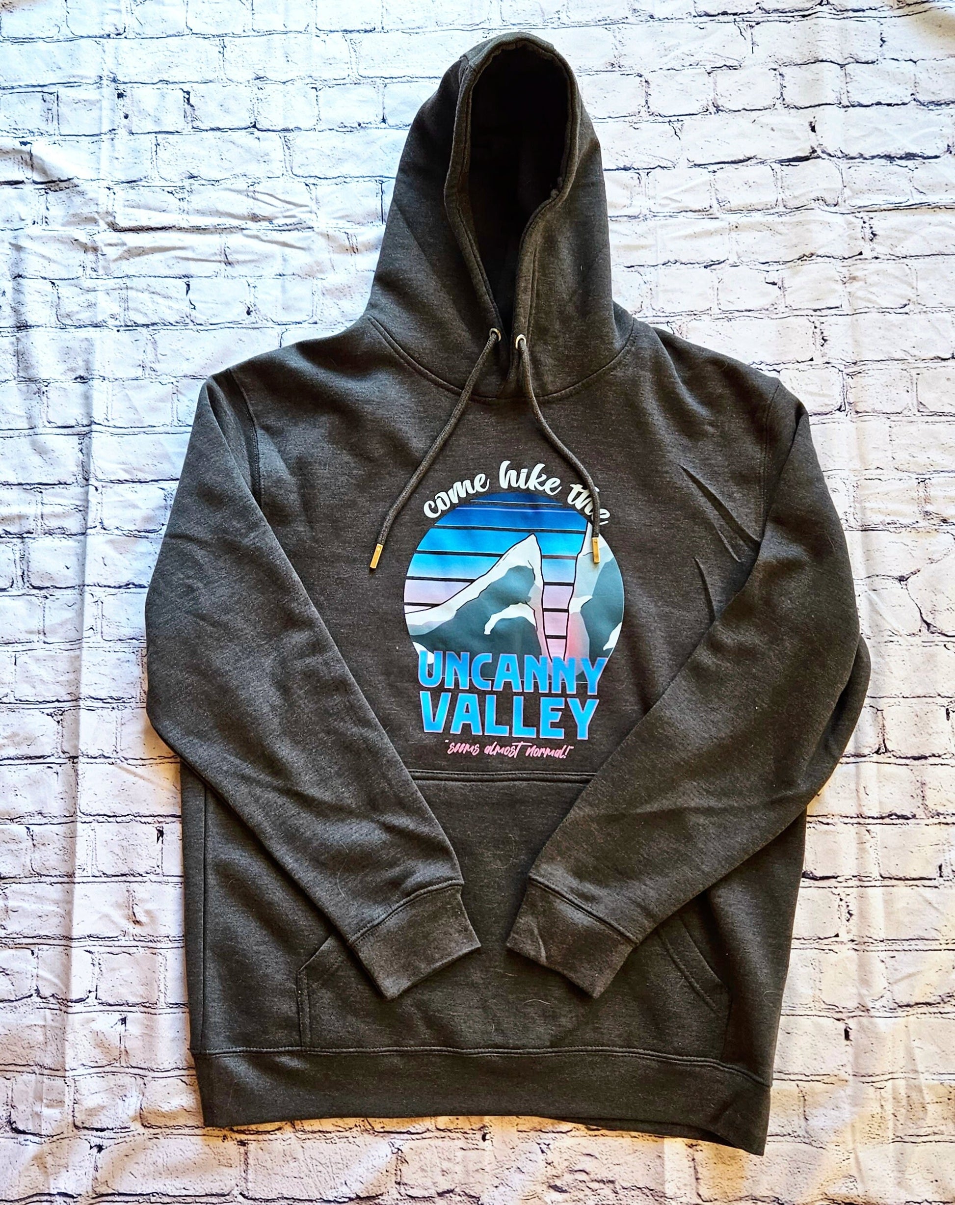 Uncanny Valley Tourism Hoodie Heather Gray