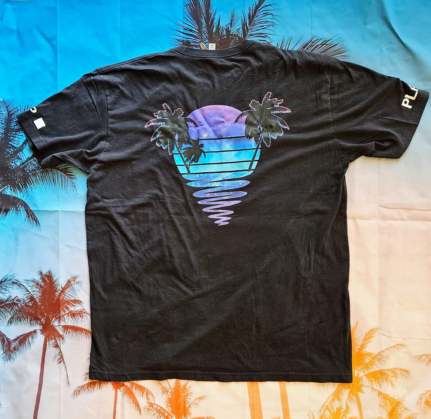 Neon Moonrise Unisex Vintage Tee