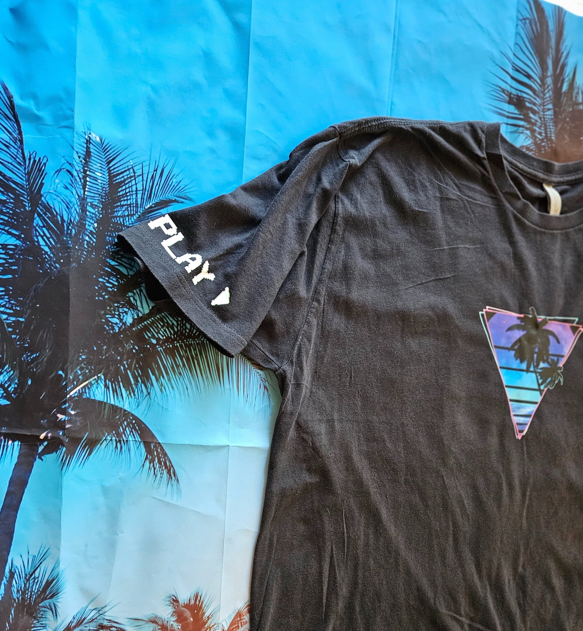 Neon Moonrise Unisex Vintage Tee