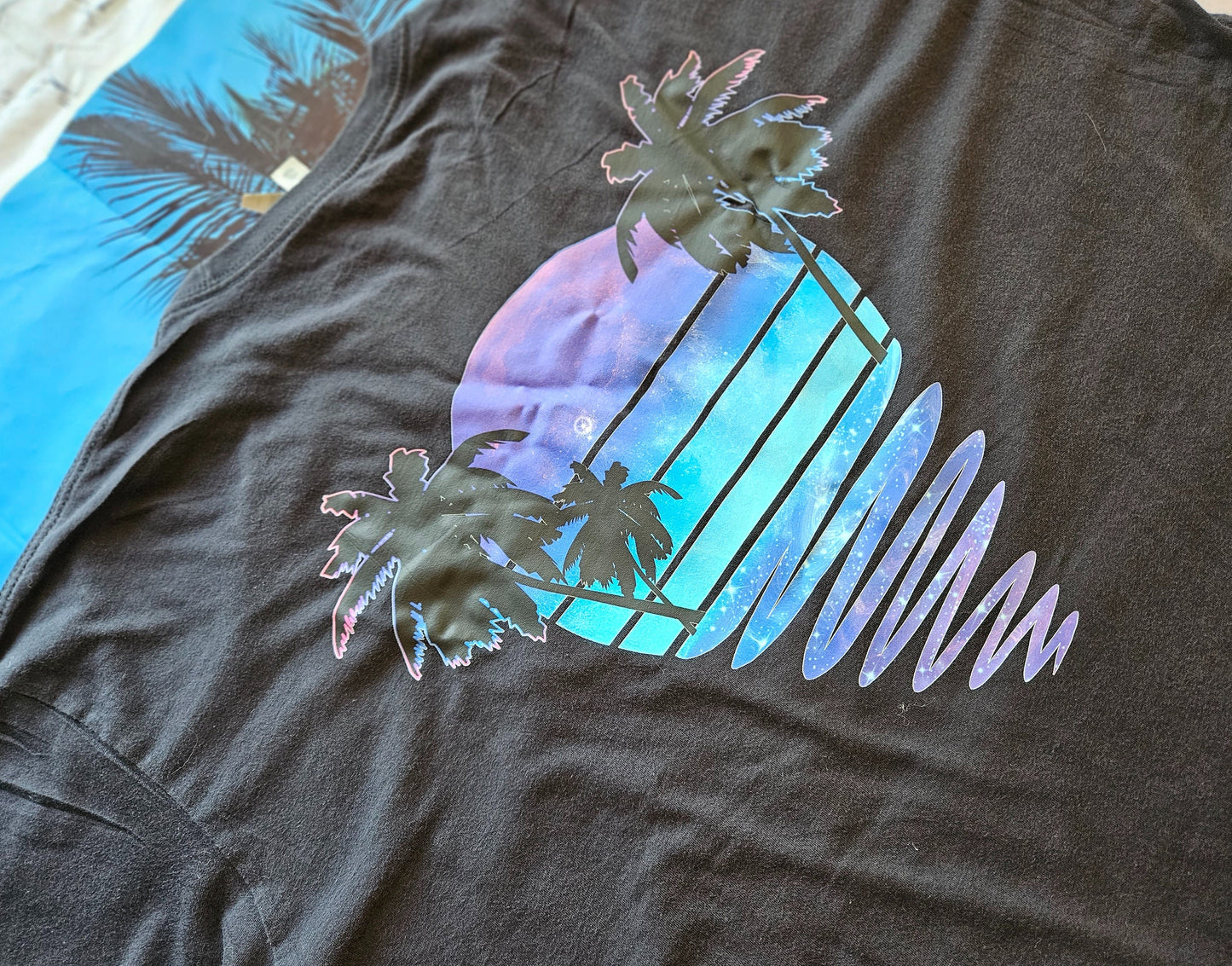 Neon Moonrise Unisex Vintage Tee