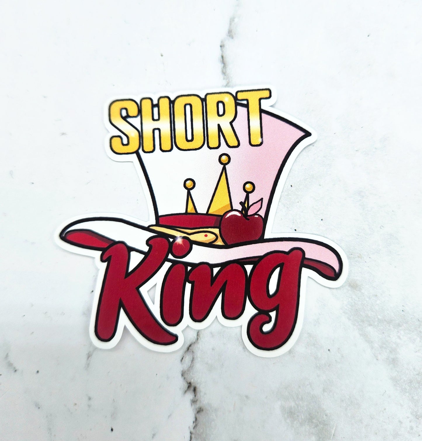 Short King Sticker - Lucifer, Rubber Duck, Has-Been, Demon, Quotes