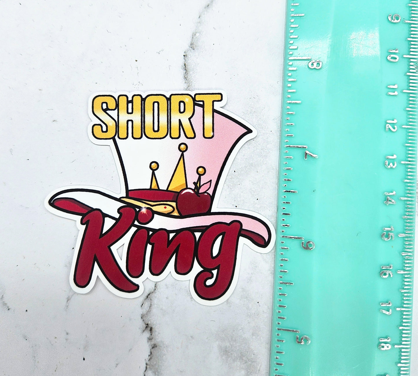 Short King Sticker - Lucifer, Rubber Duck, Has-Been, Demon, Quotes